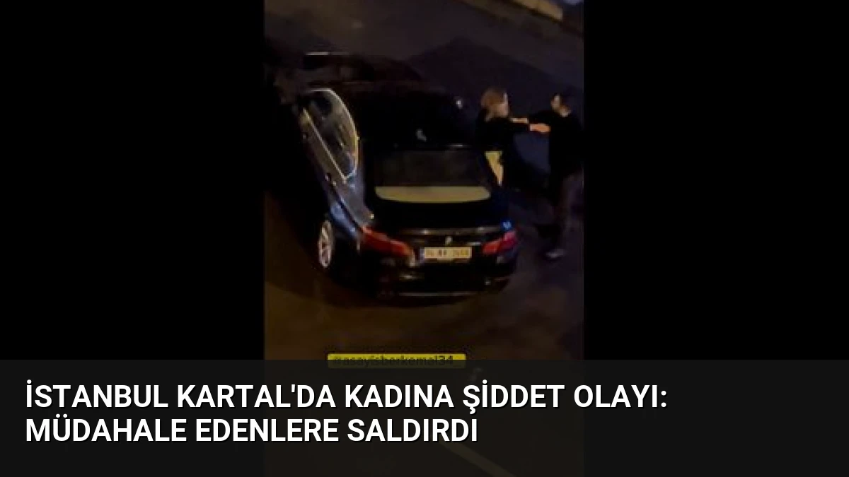 İstanbul Kartal’da Kadına Şiddet Olayı: Müdahale Edenlere Saldırdı