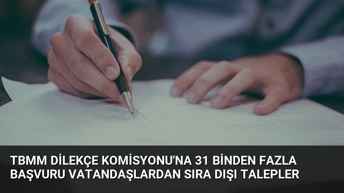 TBMM Dilekçe Komisyonu’na 31 Binden Fazla Başvuru Vatandaşlardan Sıra Dışı Talepler