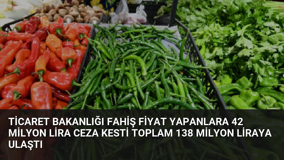 Ticaret Bakanlığı Fahiş Fiyat Yapanlara 42 Milyon Lira Ceza Kesti Toplam 138 Milyon Liraya Ulaştı