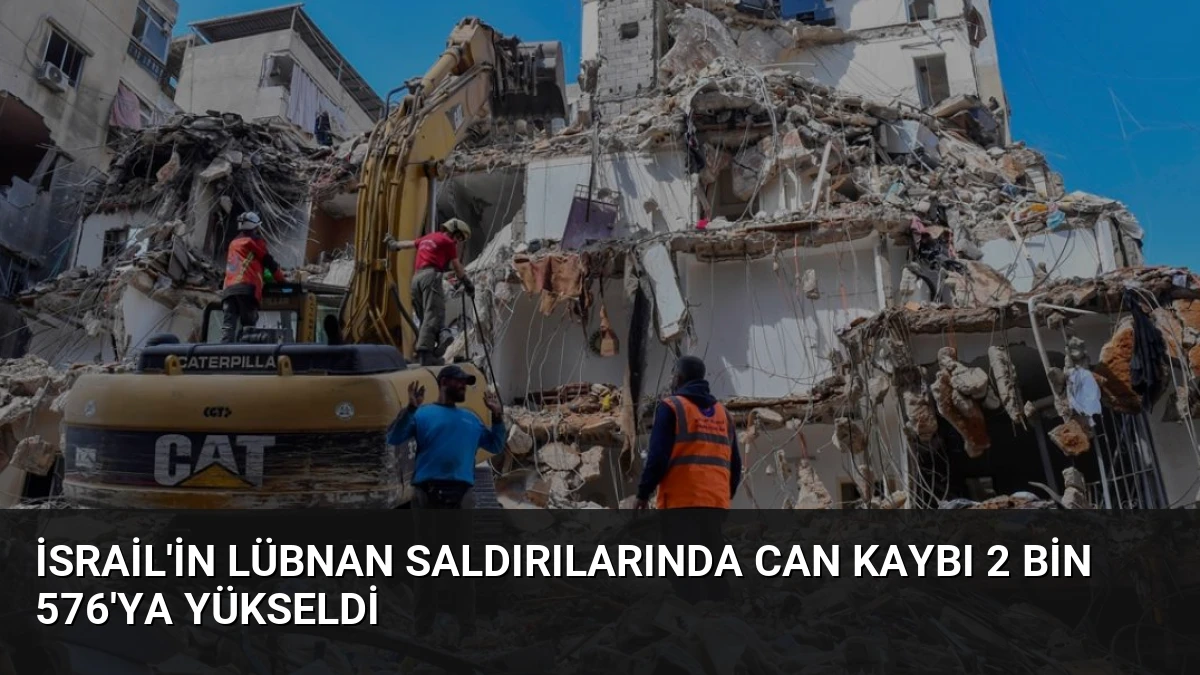 İsrail’in Lübnan Saldırılarında Can Kaybı 2 Bin 576’ya Yükseldi