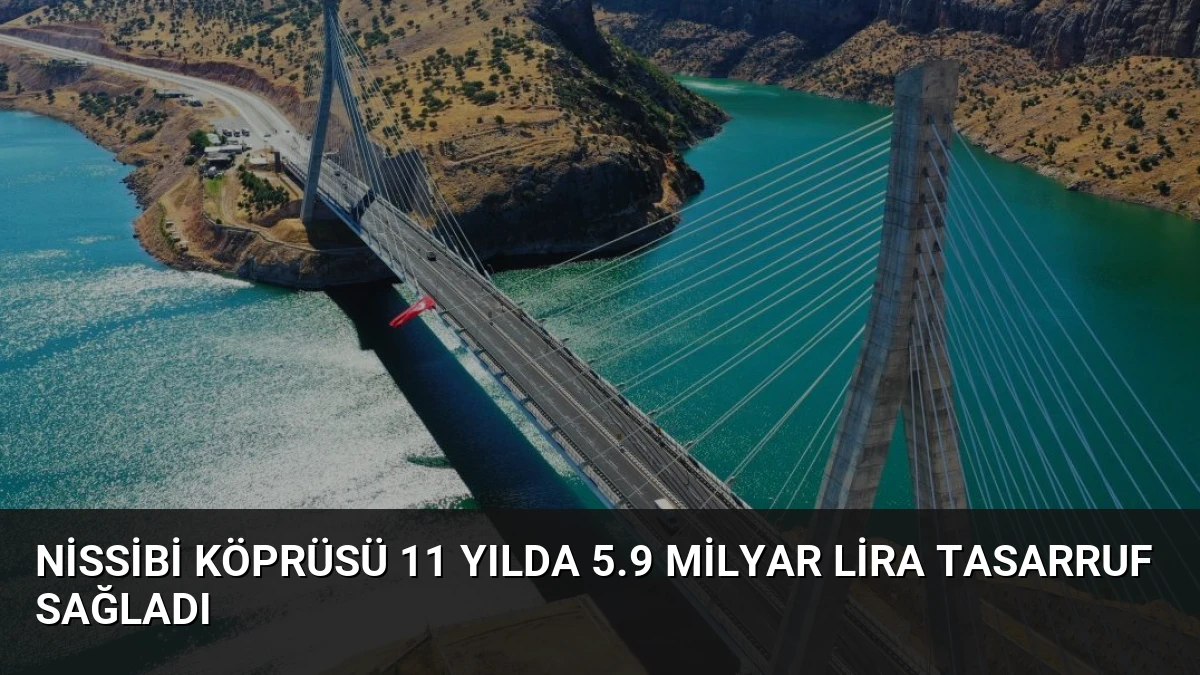 Nissibi Köprüsü 11 Yılda 5.9 Milyar Lira Tasarruf Sağladı