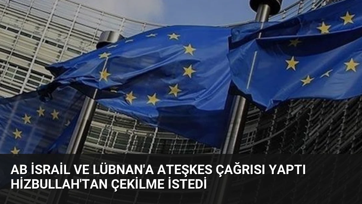 AB İsrail ve Lübnan’a Ateşkes Çağrısı Yaptı Hizbullah’tan Çekilme İstedi