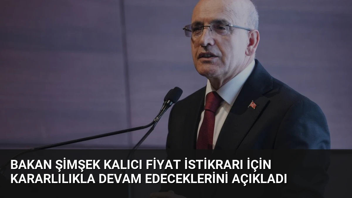Bakan Şimşek Kalıcı Fiyat İstikrarı İçin Kararlılıkla Devam Edeceklerini Açıkladı