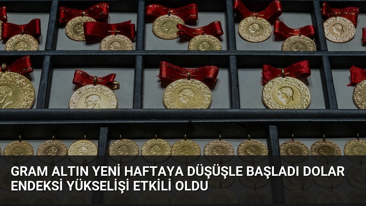Gram Altın Yeni Haftaya Düşüşle Başladı Dolar Endeksi Yükselişi Etkili Oldu