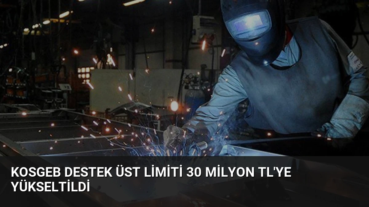 KOSGEB Destek Üst Limiti 30 Milyon TL’ye Yükseltildi