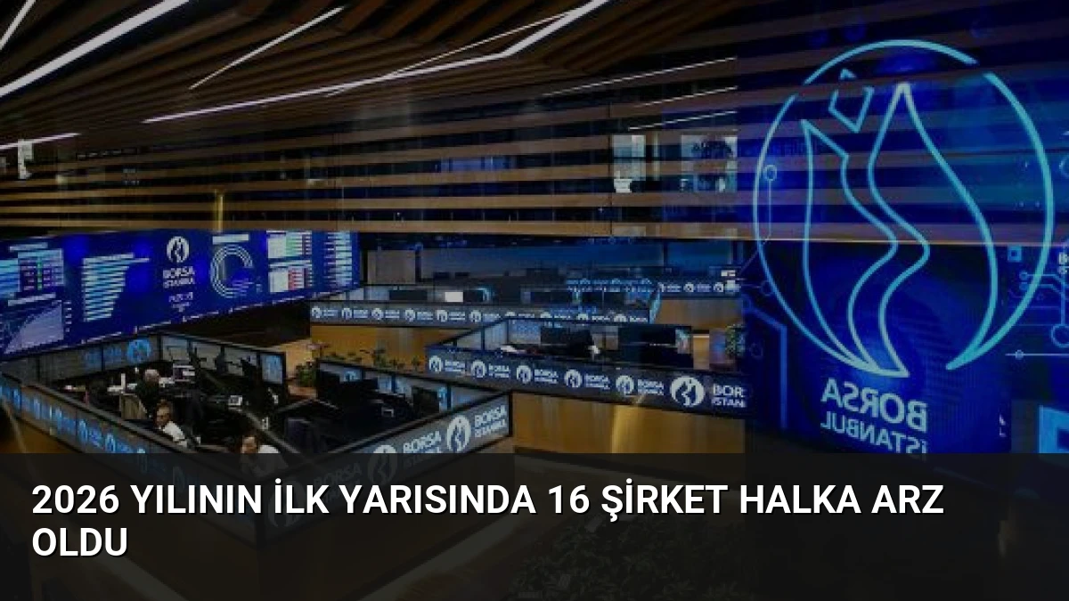 2026 Yılının İlk Yarısında 16 Şirket Halka Arz Oldu